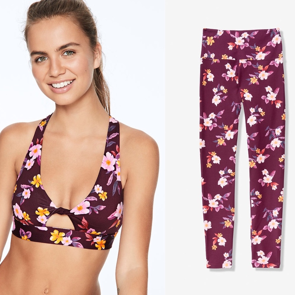🌺 Pink/ Set of leggings and Sport Bra